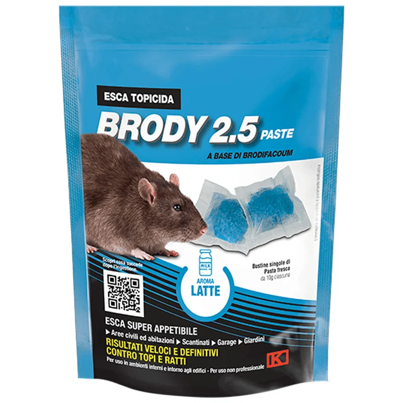 Kollant Brody 2.5 Esche Rodenticida Paste Fruttata 150g