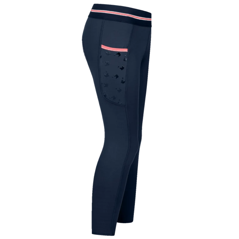 Leggings da Equitazione Termici Bambina Lucky Leni con Glitter e Silicone