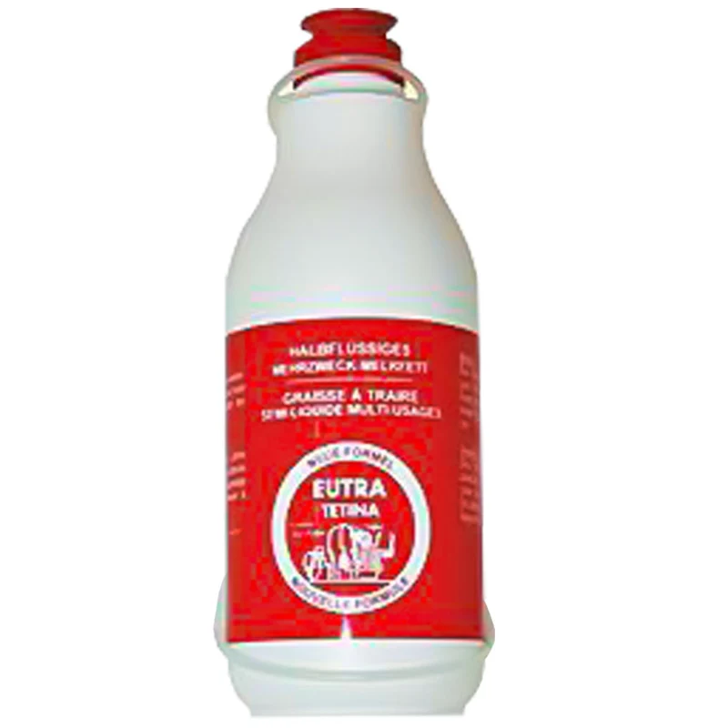 EUTRA Grasso Semi-Liquido per Munta – 500ml Bottiglia – Lubrifica & Protegge Mammelle & Zinne
