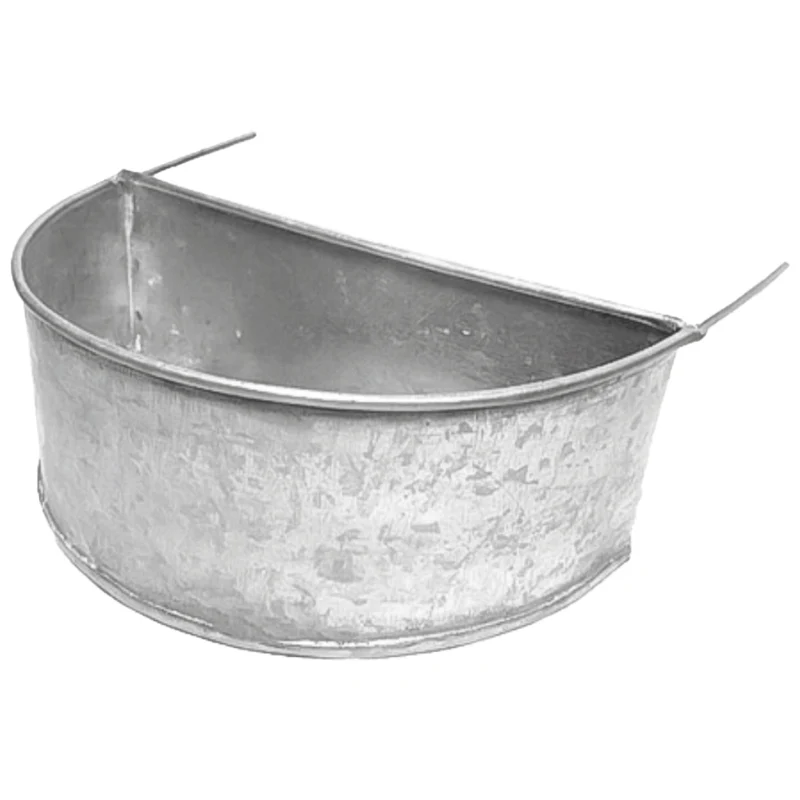 Mangiatoia a Mezzaluna Zincata – Resistente per Uccelli e Roditori
