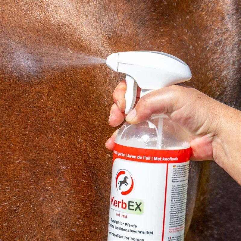 Kerbex rosso con aglio I repellente insetti I antimosche per cavalli