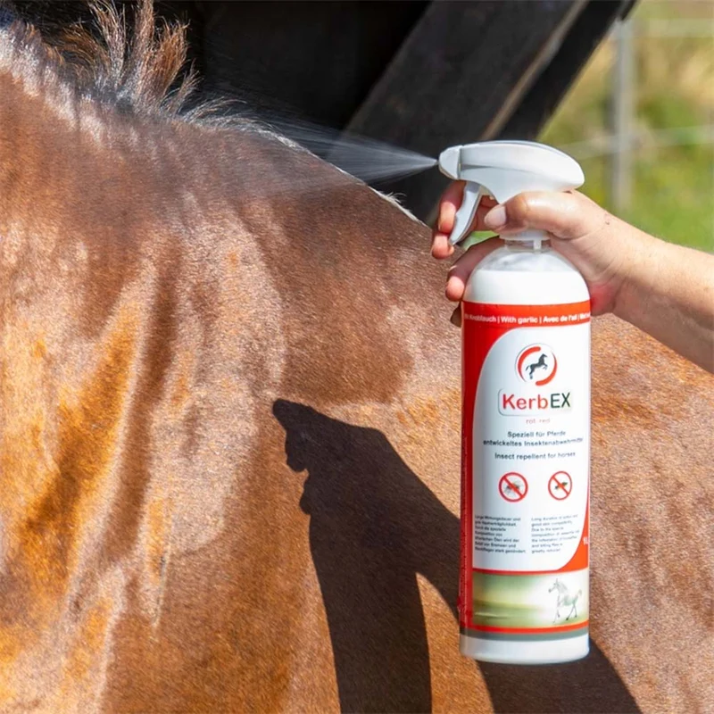 Kerbex rosso con aglio I repellente insetti I antimosche per cavalli