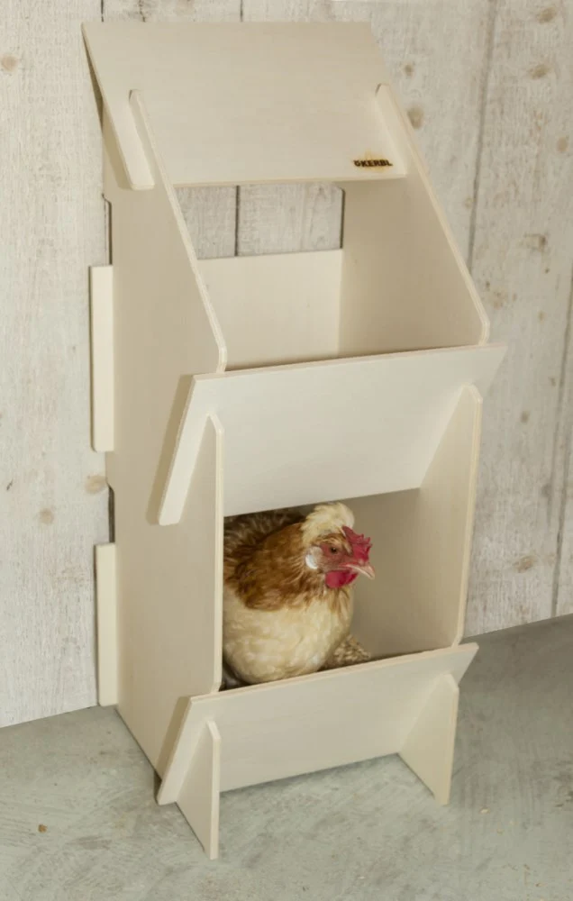 Nido in legno per galline per deposizione
