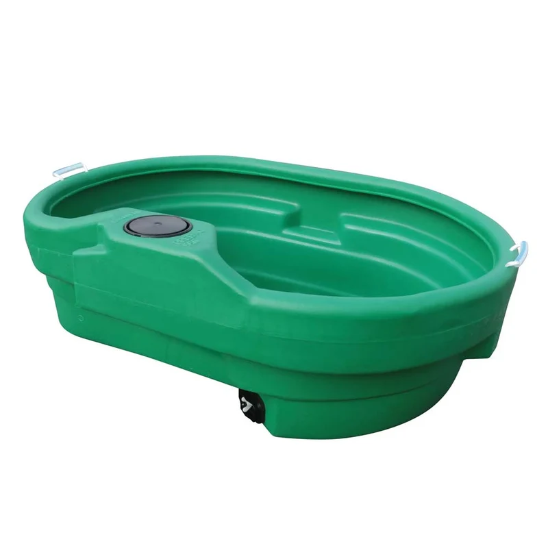 Abbeveratoio ovale per pascolo 920l con galleggiante
