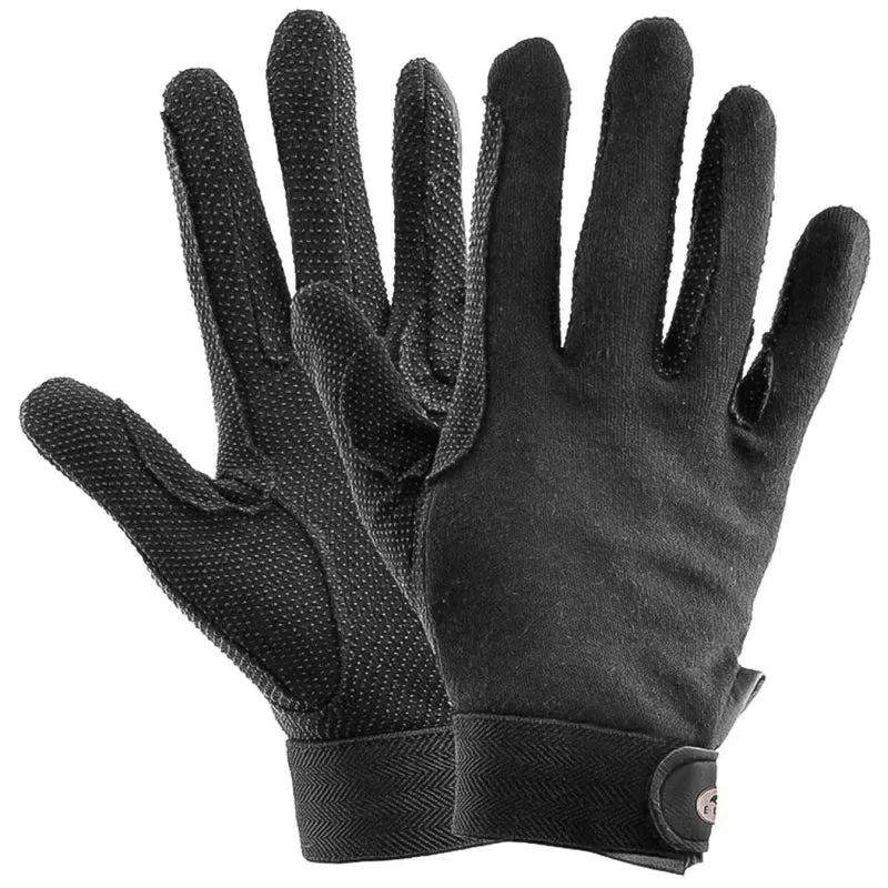 Guanti Da Equitazione Invernali Nero Con Presa Antiscivolo