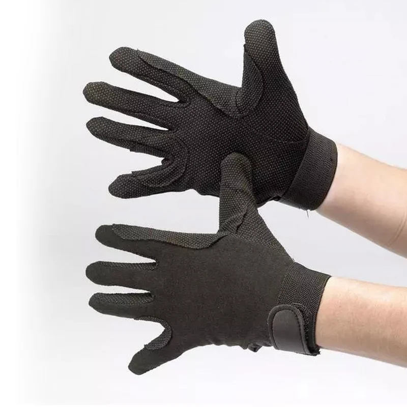 Guanti Da Equitazione Invernali Nero Con Presa Antiscivolo