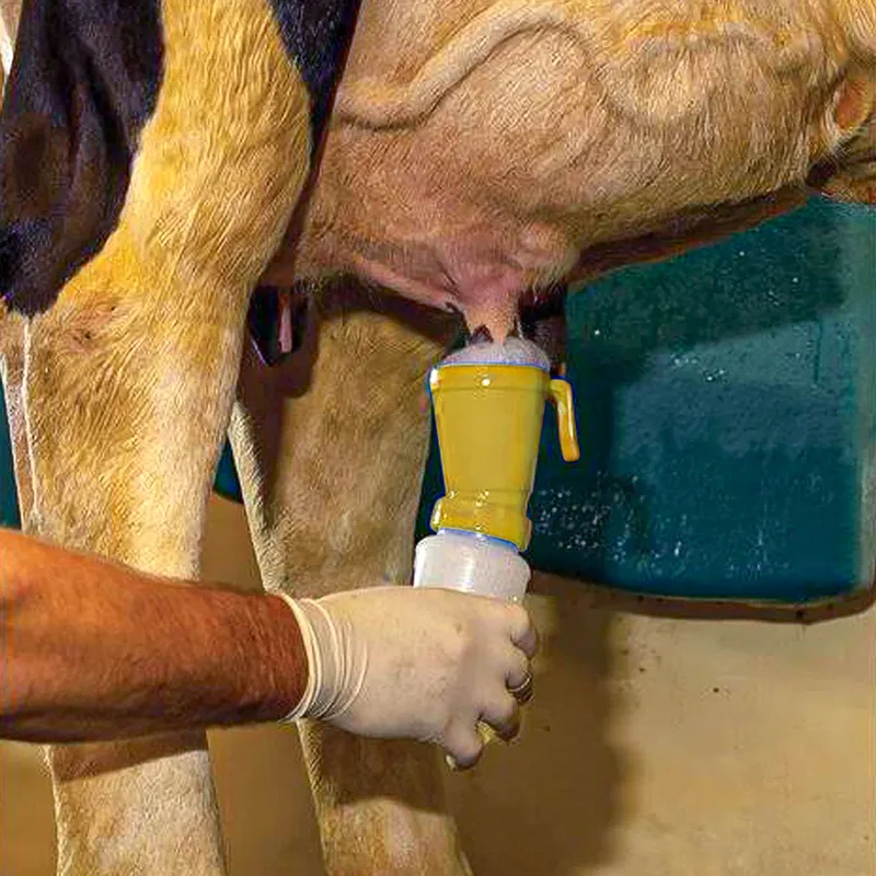 Applicatore per Immersione del Capezzolo - Dispositivo per Igiene della Mammella per Bovini - Pulizia e Disinfezione Sicura