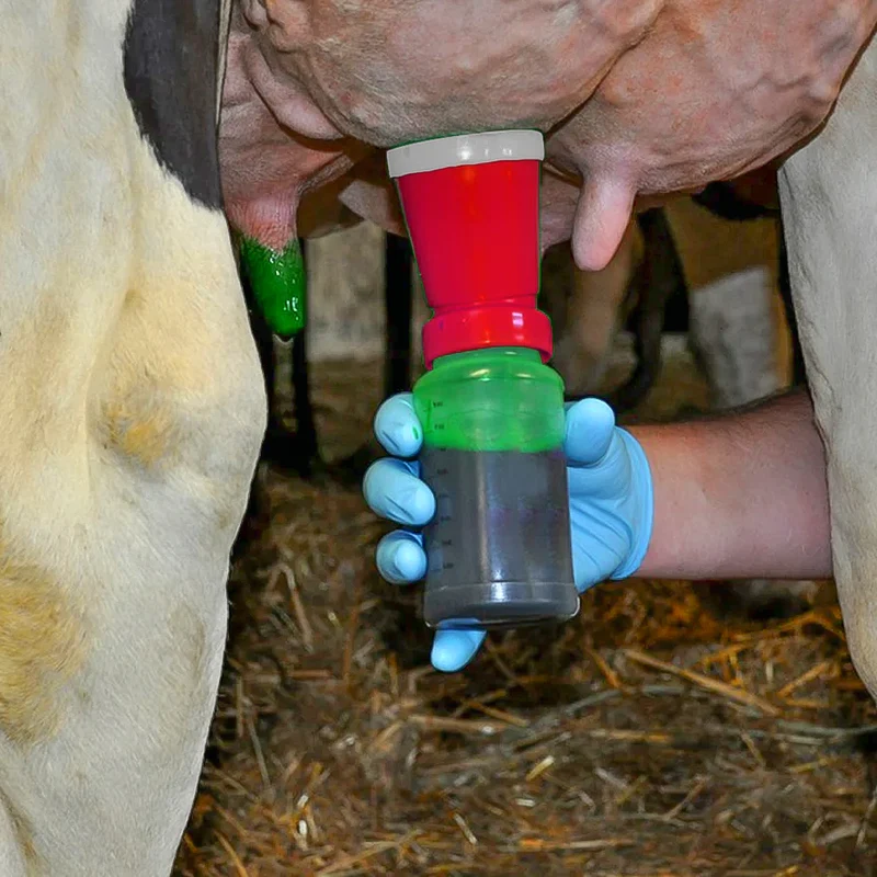 Applicatore per Immersione del Capezzolo - Dispositivo per Igiene della Mammella per Bovini - Pulizia e Disinfezione Sicura