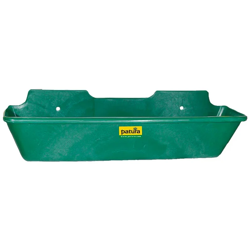 Mangiatoia lunga in plastica da 50 L - Mangiatoia durevole per bestiame