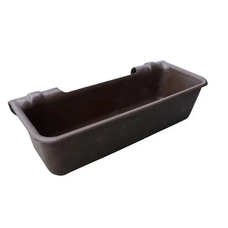 Mangiatoia lunga in plastica da 50 L - Mangiatoia durevole per bestiame