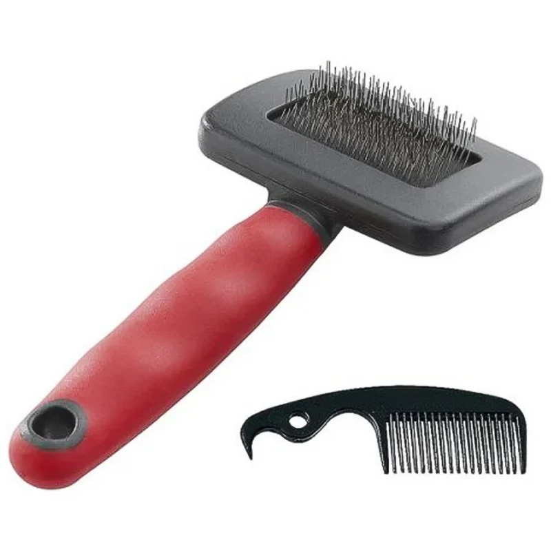 Spazzola cardatrice per cani e gatti dal pelo medio e lungo GRO 5942 Small