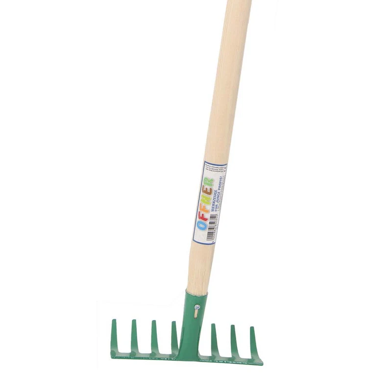 Rastrello per bambini a 6 punte verde