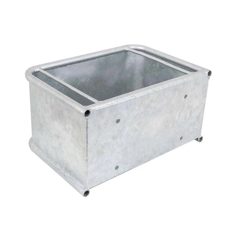 Abbeveratoio zincato rettangolare