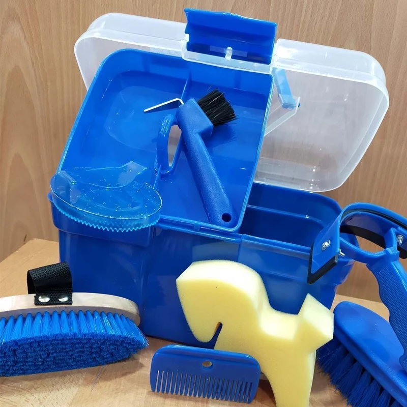 Valigetta per set di pulizia blu