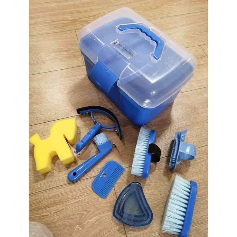 Valigetta per set di pulizia blu