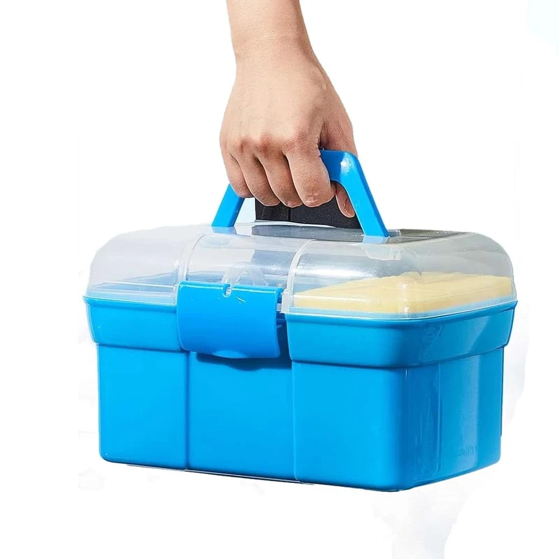 Valigetta per set di pulizia blu