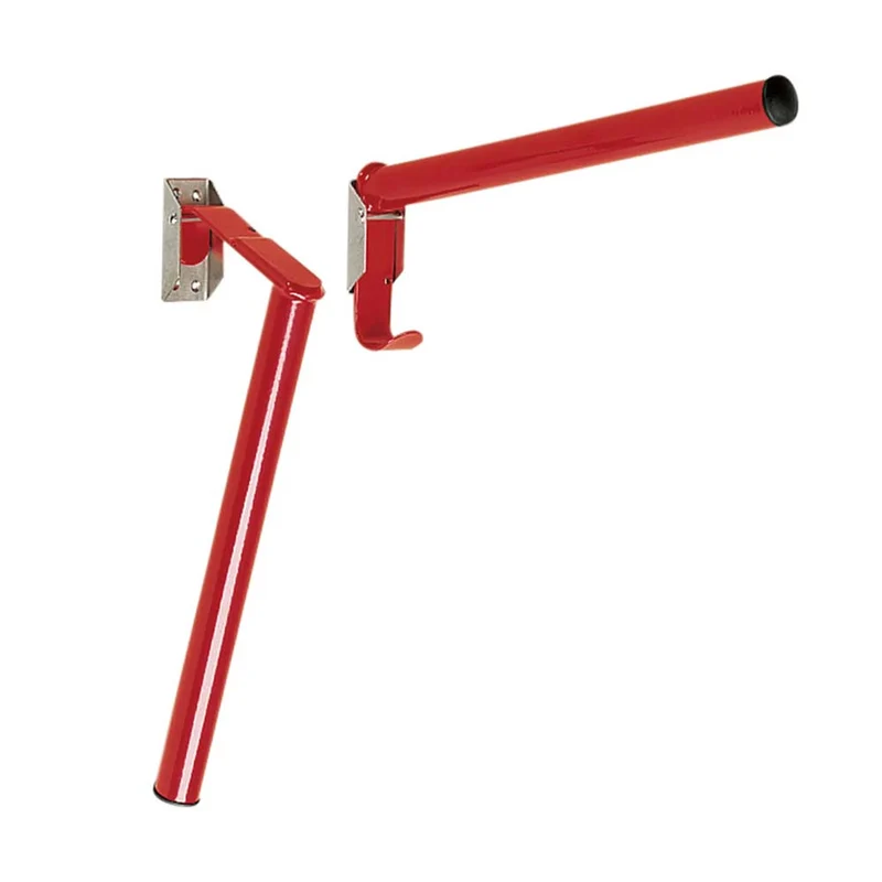 Portasella pieghevole 44 cm Rosso per rimorchio per cavalli