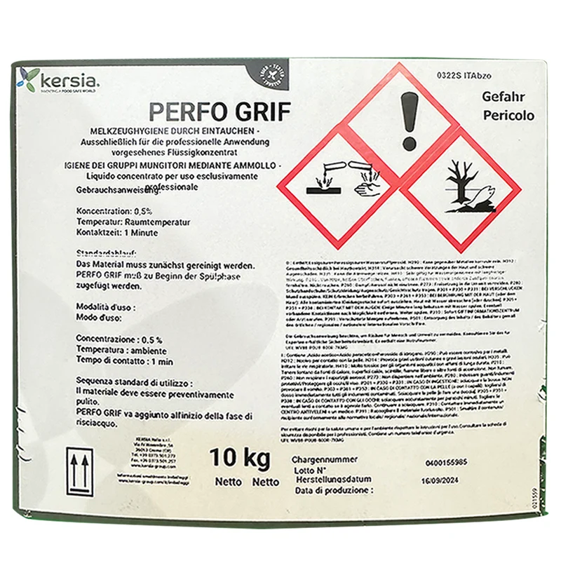 Igiene impianto di mungitura DEPTIL PA5 / PERFO GRIF
