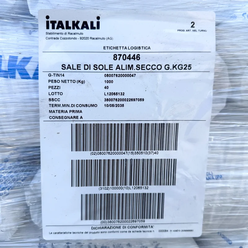 Sale Grosso e fino 25Kg