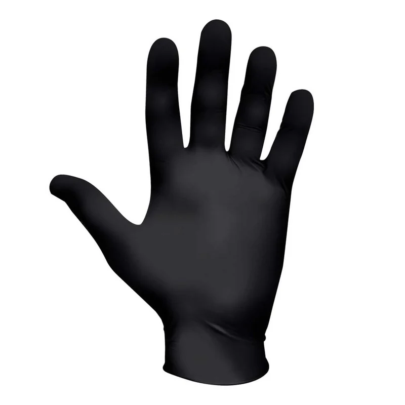 Guanti Showa 6112PF Nero 100 pezzi - monouso e biodegradabile