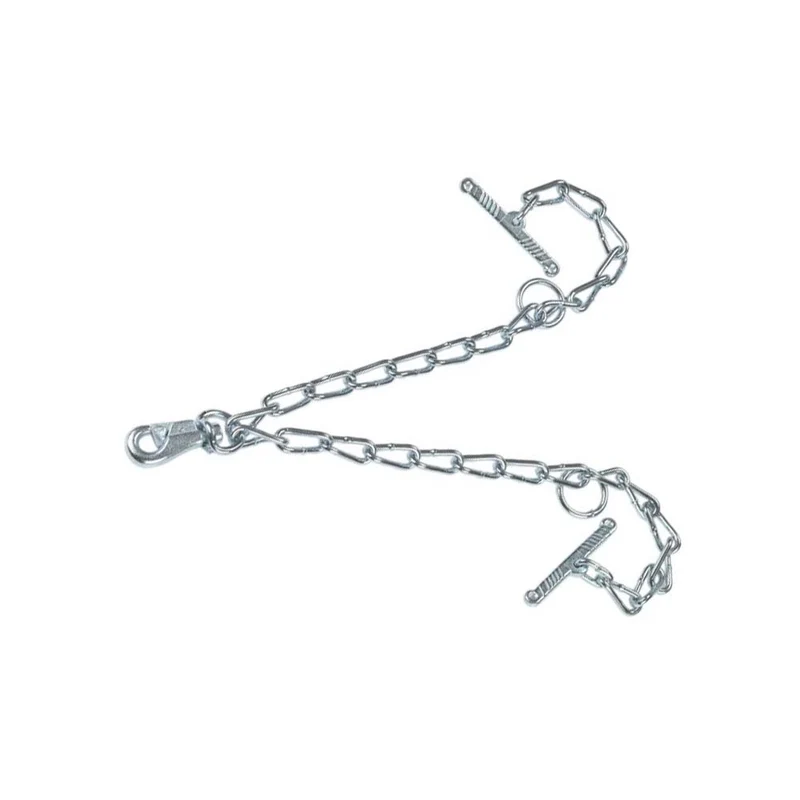 Catena 6mm pezzo intero con moschettone e sicurezz