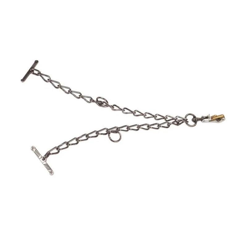 Catena 6mm pezzo intero con moschettone e sicurezz