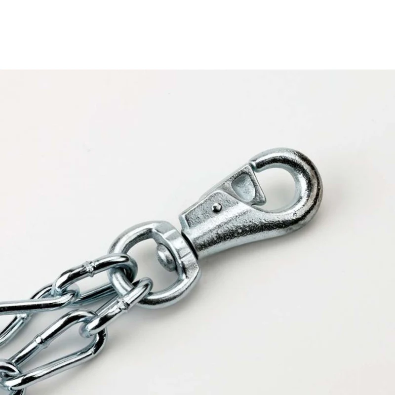 Catena 6mm pezzo intero con moschettone e sicurezz