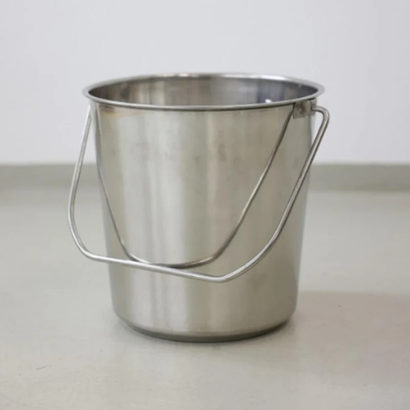 Secchio In Acciaio Inox Con manico scala esterna