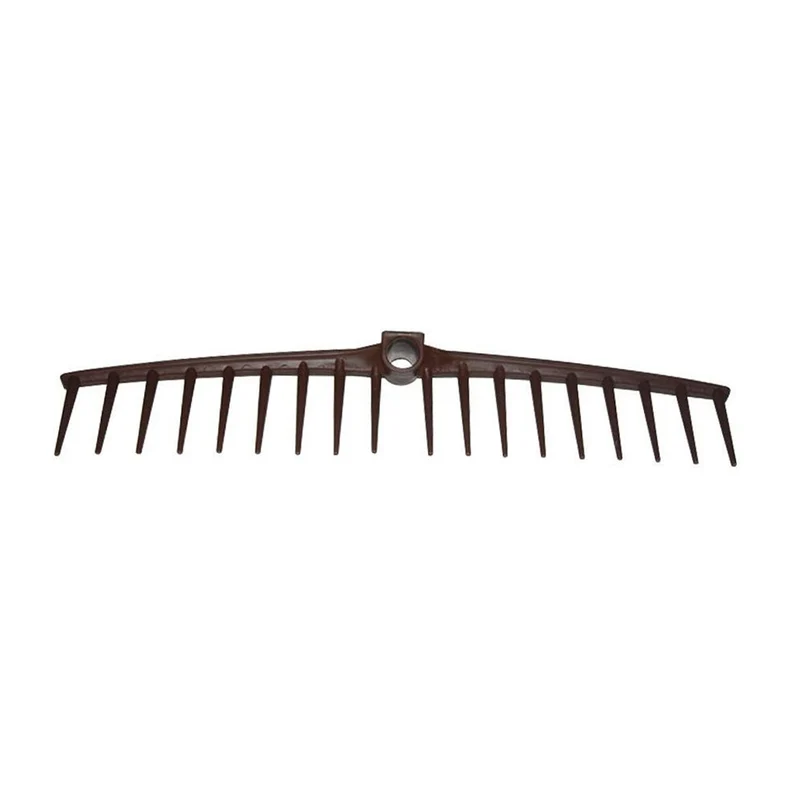 Rastrello in plastica marrone 18 resistente