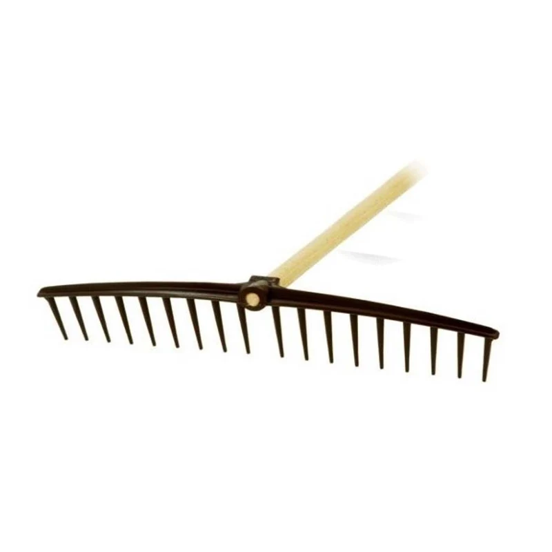 Rastrello in plastica marrone 18 resistente