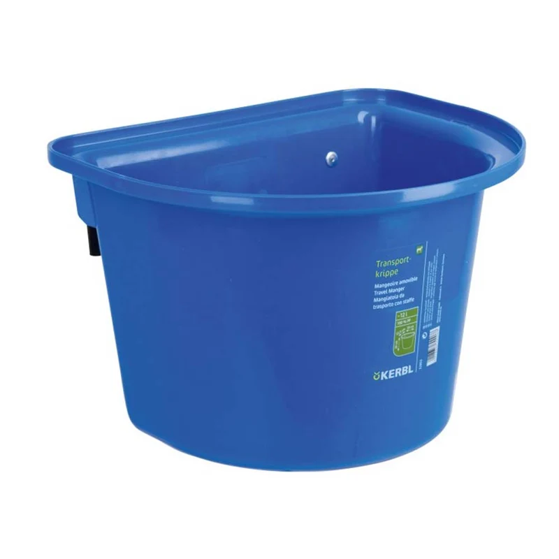 Mangiatoia portatile con staffa per aggancio in plastica antischegge