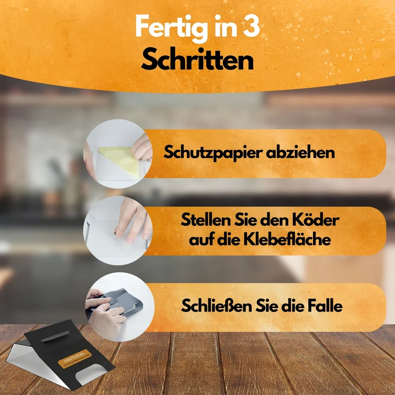 Silberfischfalle - 12 Stück - inkl. Köder - Zum Monitoring