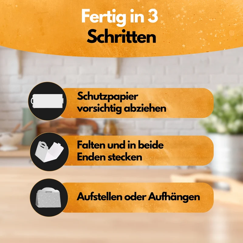 Lebensmittel-Mottenfalle - 6 Stück - 100% mehr Pheromone - Zum Monitoring