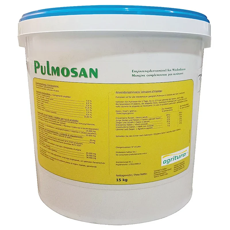 Beikircher Mangimi - Pulmosan Pellet 15Kg Con Selenio Organico, Polifenoli Antiossidanti