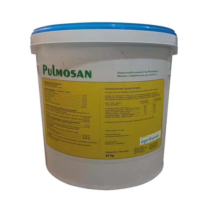 Beikircher Mangimi - Pulmosan Pellet 15Kg Con Selenio Organico, Polifenoli Antiossidanti