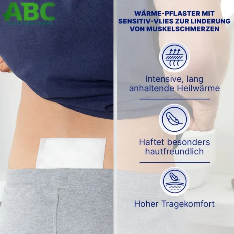 Hansaplast ABC Wärme-Pflaster mit Sensitiv-Vlies 14 x 10 cm, 2 St. Pflaster