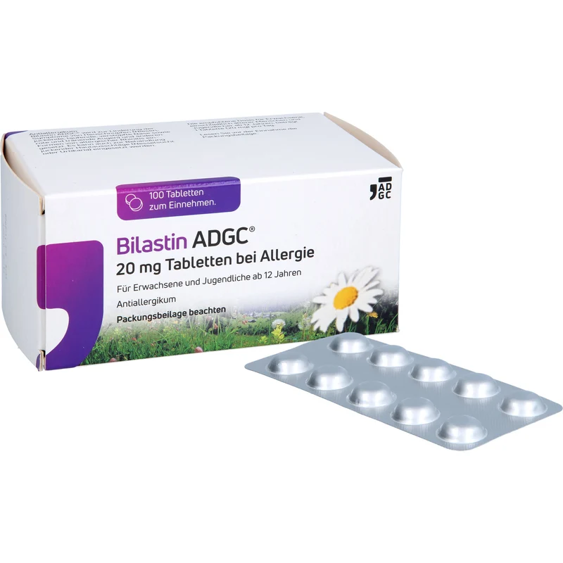 Bilastin ADGC 20 mg Tabletten bei Allergie, 100 St. Tabletten