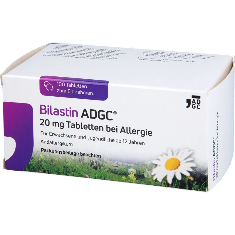Bilastin ADGC 20 mg Tabletten bei Allergie, 100 St. Tabletten