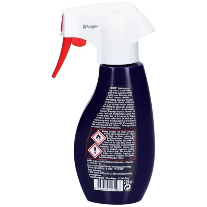 NOBITE Kleidung Insektenschutz Spray für Textilien, 200 ml Lösung