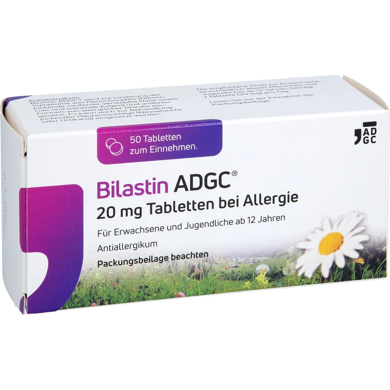 Bilastin ADGC 20 mg Tabletten bei Allergie, 50 St. Tabletten