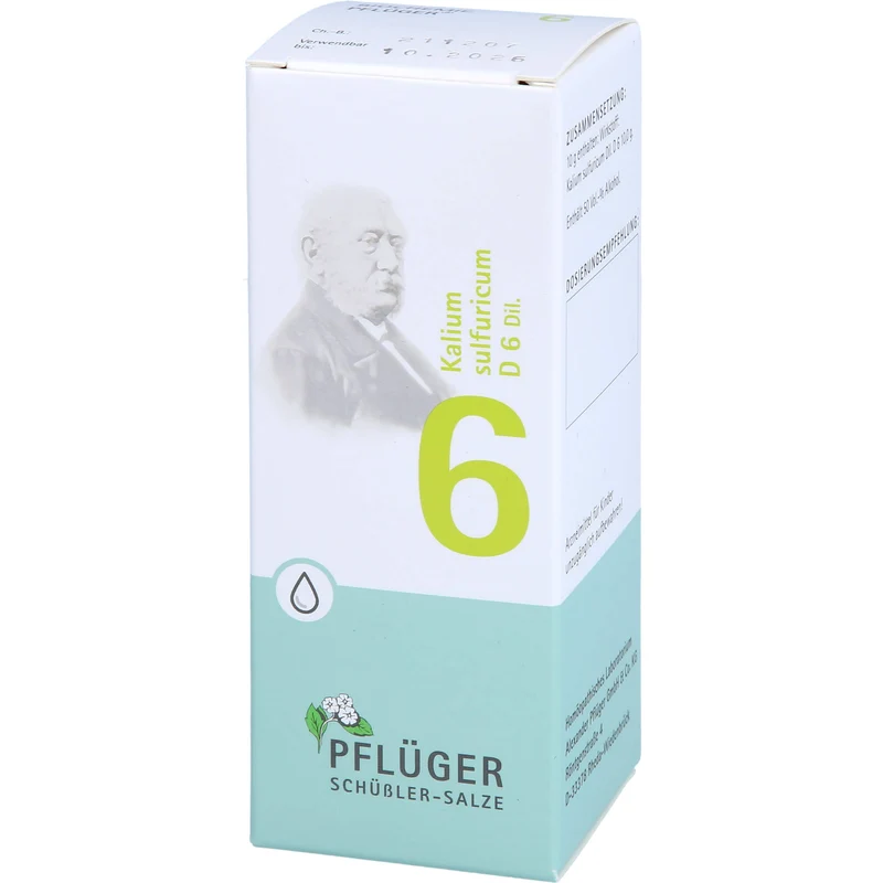 Biochemie Nr.6 Kalium sulfuricum D6 Pflüger Dil., 100 ml TRO