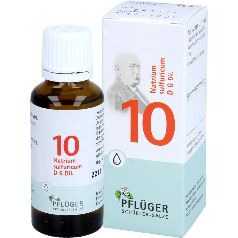 Biochemie Nr.10 Natrium sulfuricum D6 Pflüger Dil., 30 ml TRO