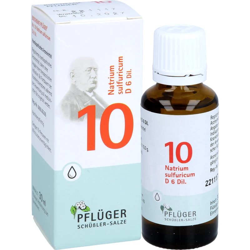 Biochemie Nr.10 Natrium sulfuricum D6 Pflüger Dil., 30 ml TRO