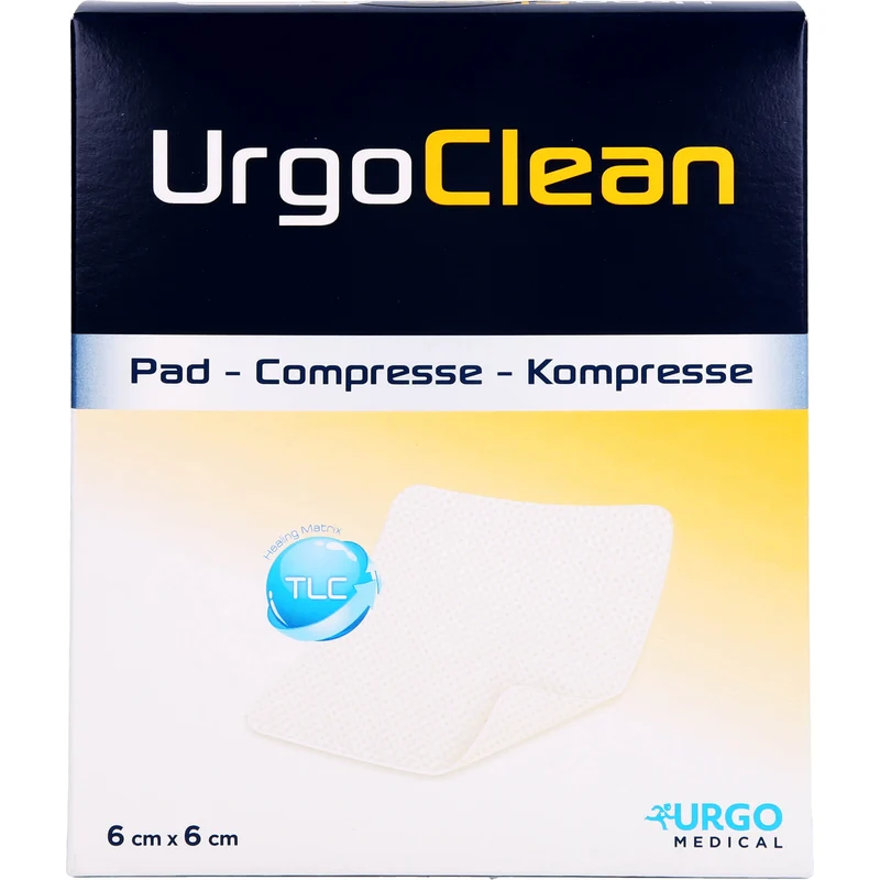 UrgoClean Kompresse mit sanft haftender TLC-Matrix, 10 St KOM