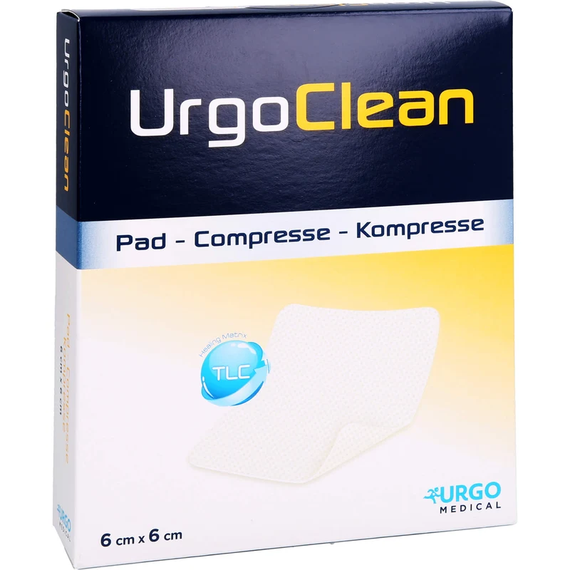 UrgoClean Kompresse mit sanft haftender TLC-Matrix, 10 St KOM