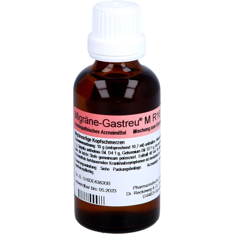 Dr. Reckeweg Migräne-Gastreu M R16 Tropfen, 50 ml Lösung