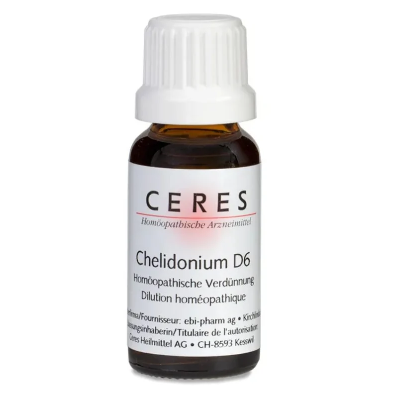 CERES Chelidonium D6 flüssige Verdünnung, 20 ml Lösung