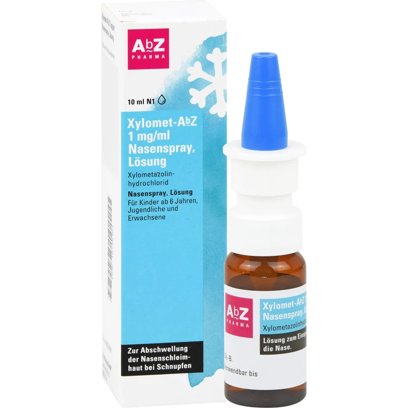 Xylomet-AbZ 1 mg/ml Nasenspray zur Abschwellung der Nasenschleimhaut, 10 ml Lösung