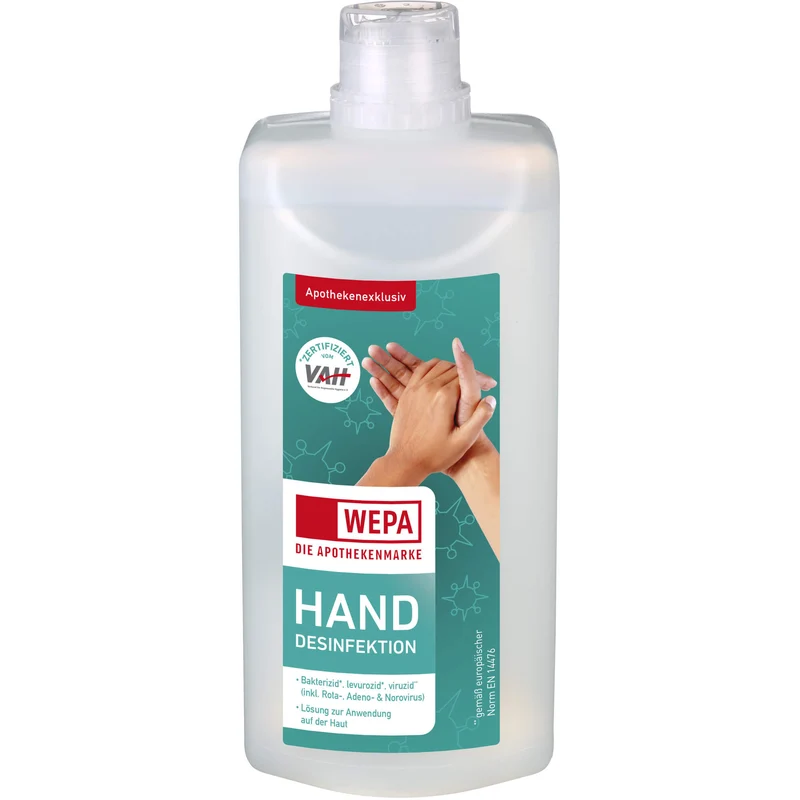 WEPA Handdesinfektion 1000 ml, 500 ml LOE