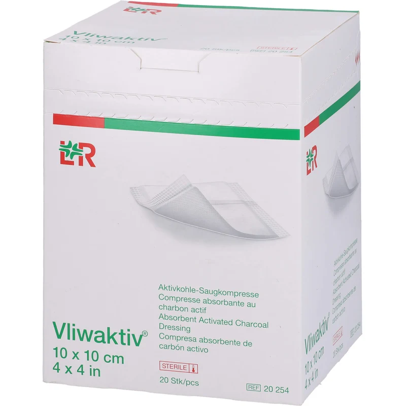 Vliwaktiv Aktivkohle-Wundverband, 20 St KOM